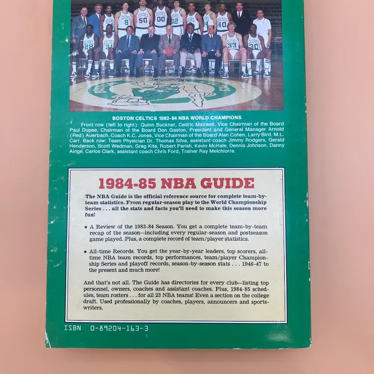 The Sporting News Official NBA Guide 1984-85 - Larry Bird Cover