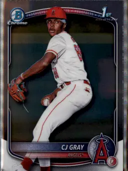 2025 Bowman Draft #BDC-197 CJ Gray Chrome - (138) - Los Angeles Angels