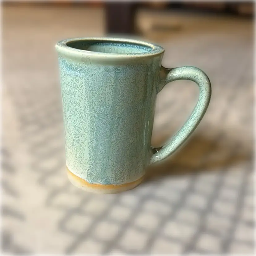 Hand-Signed Sattenfeld Studio Pottery Mug - 4.75” tall and 3.5” in diameter