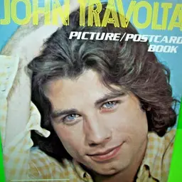 John Travolta Postcard Book 1978 Welcome Back Kotter Grease Saturday Night Fever