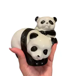 Panda Ceramic Pair