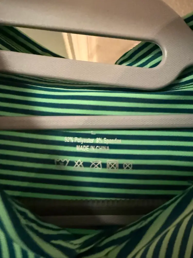 Green Polo L New With Tags