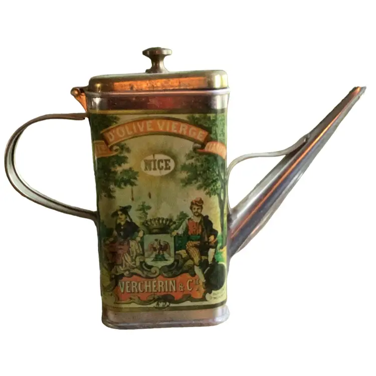 Vintage Guile D’Olive Vierge Clarifiee Vercherin & C. Olive Oil Tin