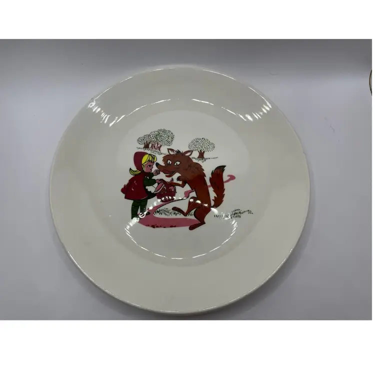 VTG Taylor Smith Taylor Children’s Little Red Riding Hood Plate & 2 Bowls Kids