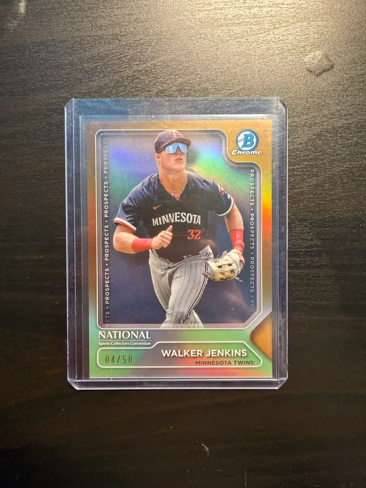 Walker Jenkins 2025 Topps National Prospects Gold /50