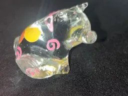 #03 - Handblown Hand painted Pig Or Cow Buyers Choice