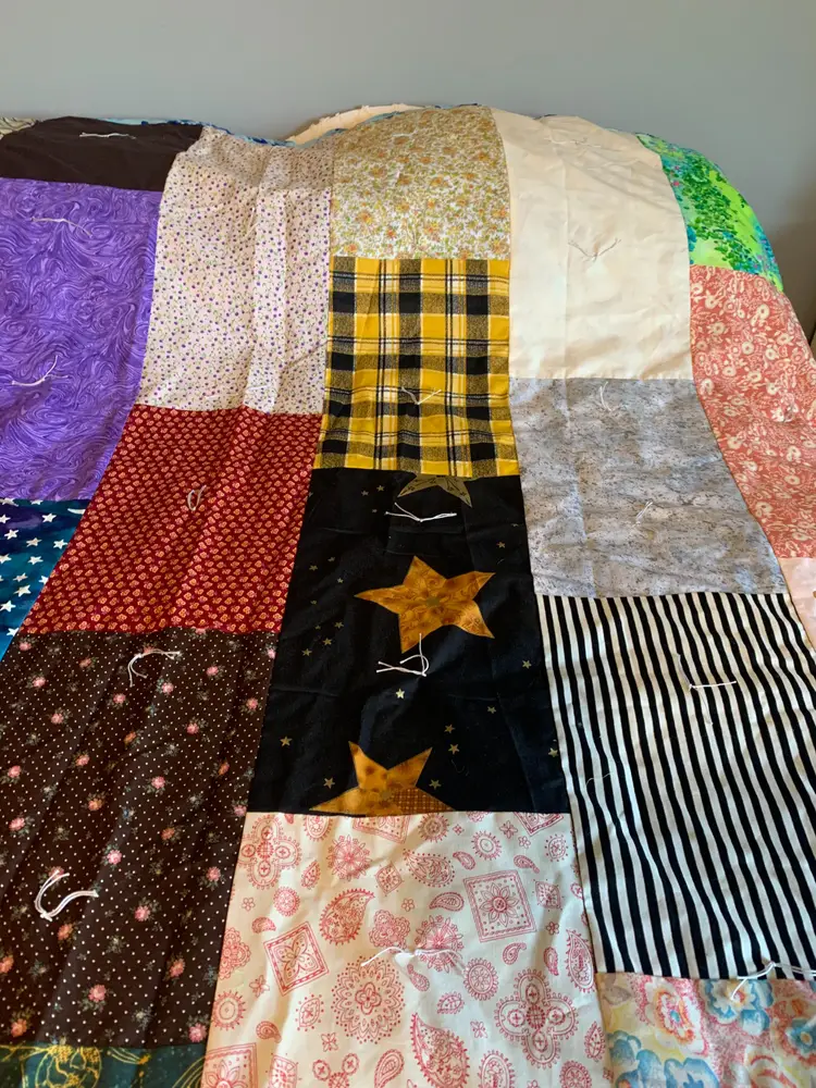 Vintage Patchwork Reversible Bed Cover