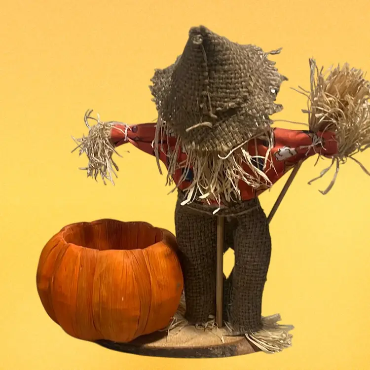 Vintage scarecrow centerpiece