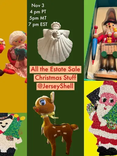 Christmas Stuff From Estate Sales! w JerseyShell