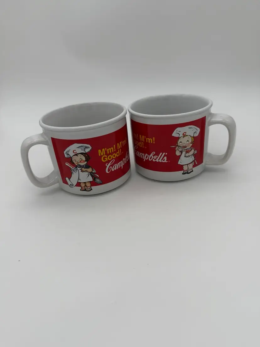 Houston Harvest M’m! M’m! Good! Vintage 2004 Campbell’s Soup 14oz Mug Set #31389