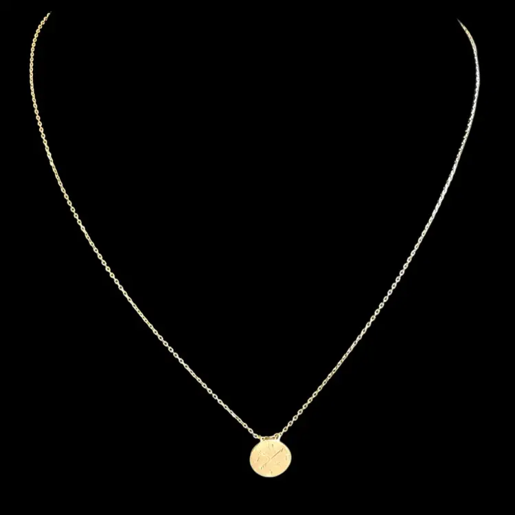 Directional Disc Necklace