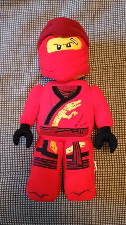 LEGO MAN Plush Stuffed Toy Doll Ninja Ninjago Red