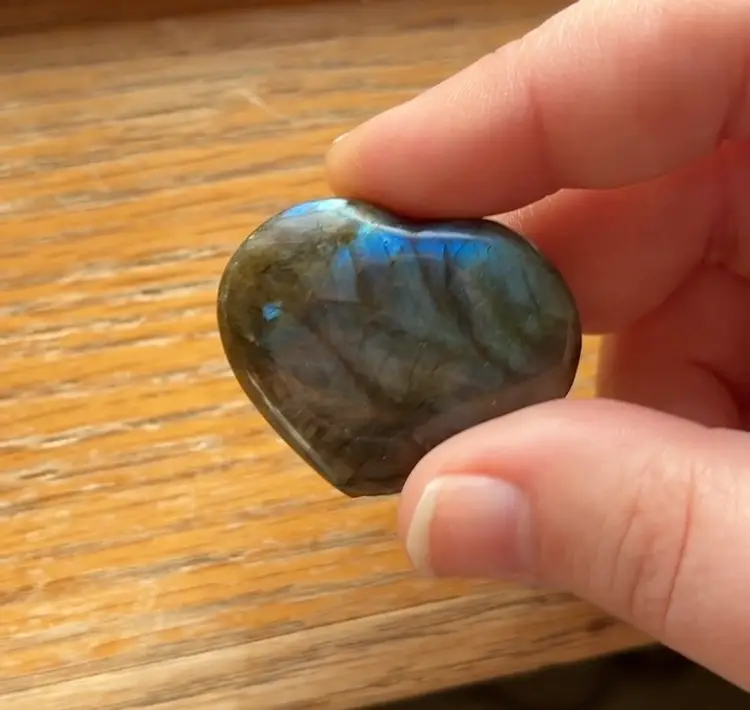 LABRADORITE HEART
