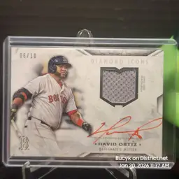 2018 Diamond Icons Auto - David Ortiz Boston Red Sox 6/10