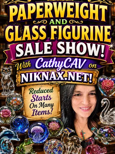 PAPERWEIGHTS AND GLASS FIGURINES SALE SHOW 