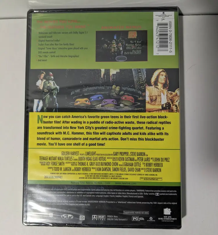 Teenage Mutant Ninja Turtles (DVD) Brand New/Sealed