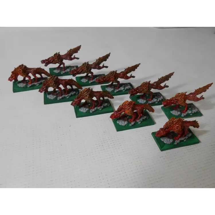 Reaper Dark Heaven metal Hellhounds x10 painted