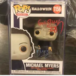 Signed Michael Meyers Funko in Protector Case