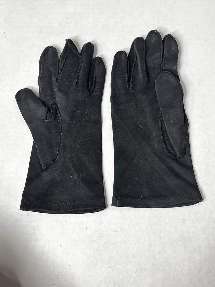 Black Cotton Womens Fashion Gloves