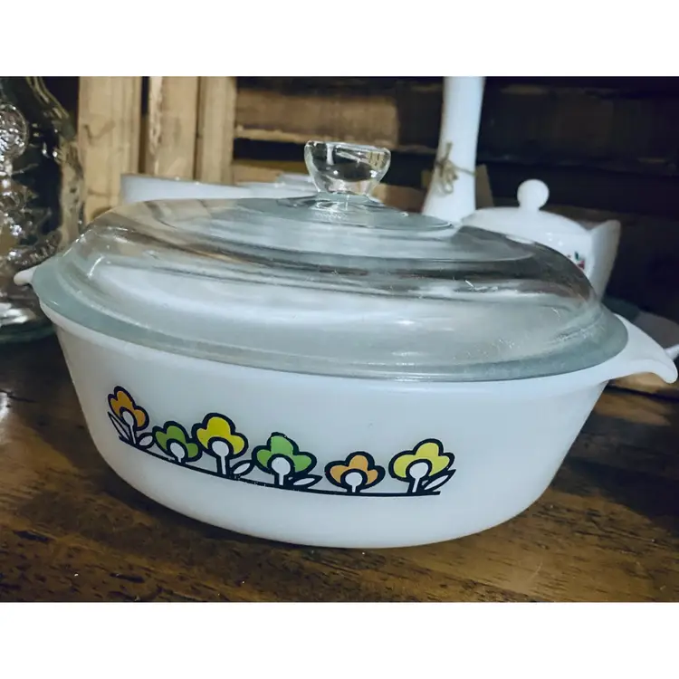 Fire King "Summerfield" 1 1/2 Quart Casserole