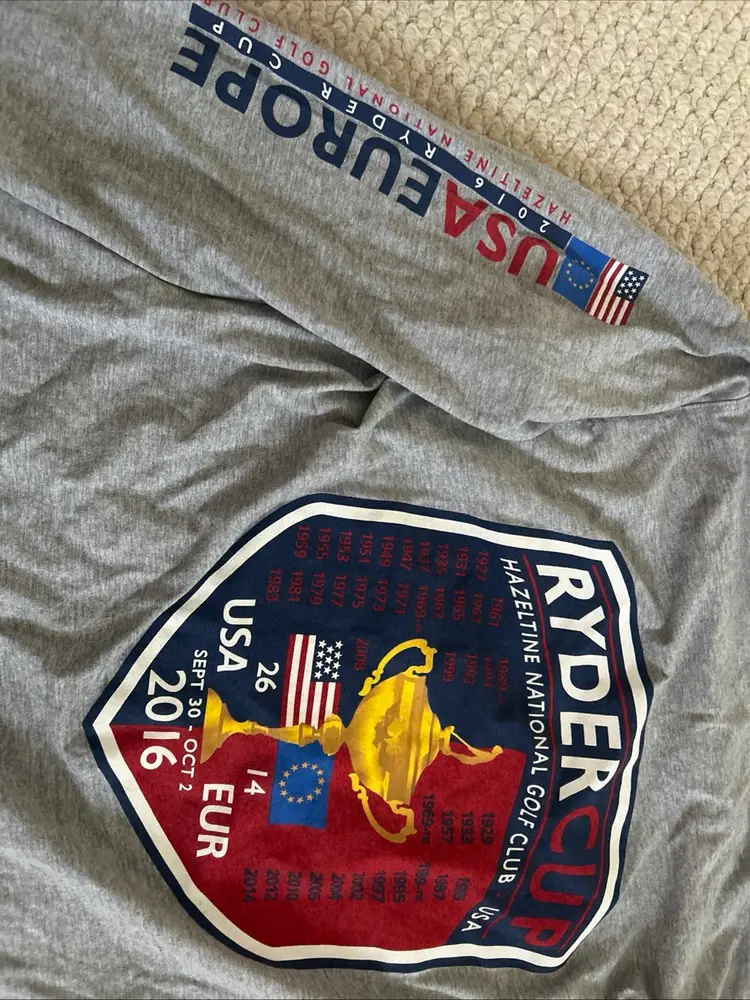 2016 Ryder Cup Hazeltine Long Sleeve Golf T-Shirt Men's L