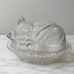 Vintage Cat On A Basket