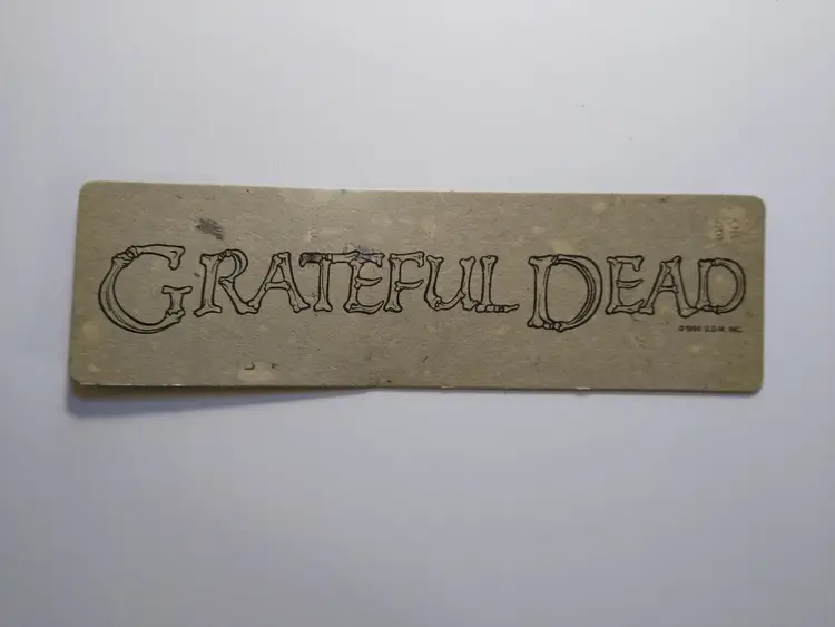 Grateful Dead Bookmark Officially Licensed Tie-Dye The Bookmark Co. Vintage 1988