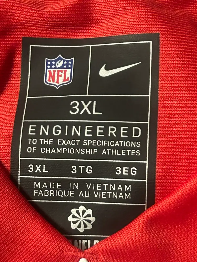 Patrick Mahomes Kansas City Chiefs Nike Super Bowl LVIII Game Jersey – Red 3XL New $150