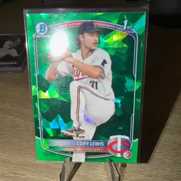 2025 Bowman Chrome Sapphire Cory Lewis Green /99 Minnesota Twins