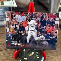 Yordan Alvarez 
2023 Stadium Club
Red Foil Parallel Houston Astros 