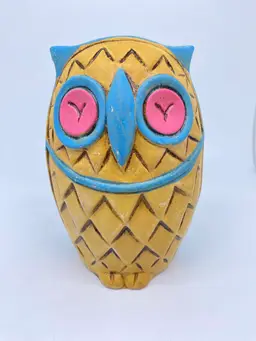 Vintage MCM Owl Coin Bank