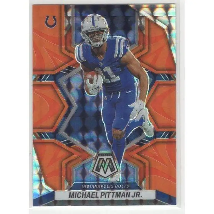2022 Panini Mosaic Michael Pittman Jr. Orange Reactive #84 Colts
