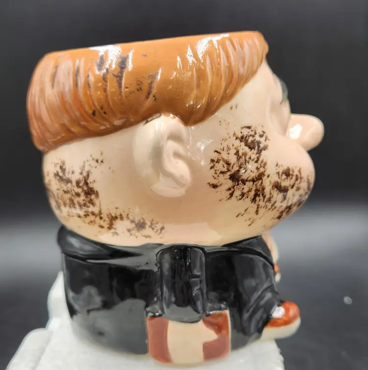 Vintage Kreiss & Co Psycho Ceramics Mug-Sad Dirty Lawyer/Business Man  Jewel Eye