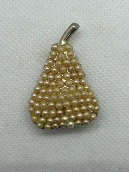 Pearled Pear Brooch