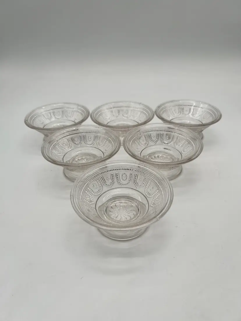 Vintage EAPG Berry Bowl Set Of 6