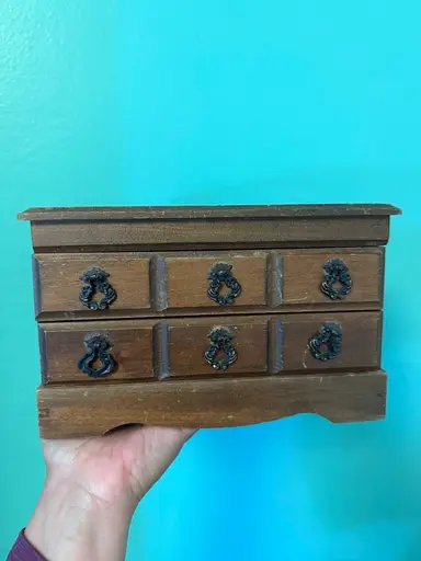 "Grandma's" Jewelry Box, Brimfield Finds, Vintage Plastic Jewelry 