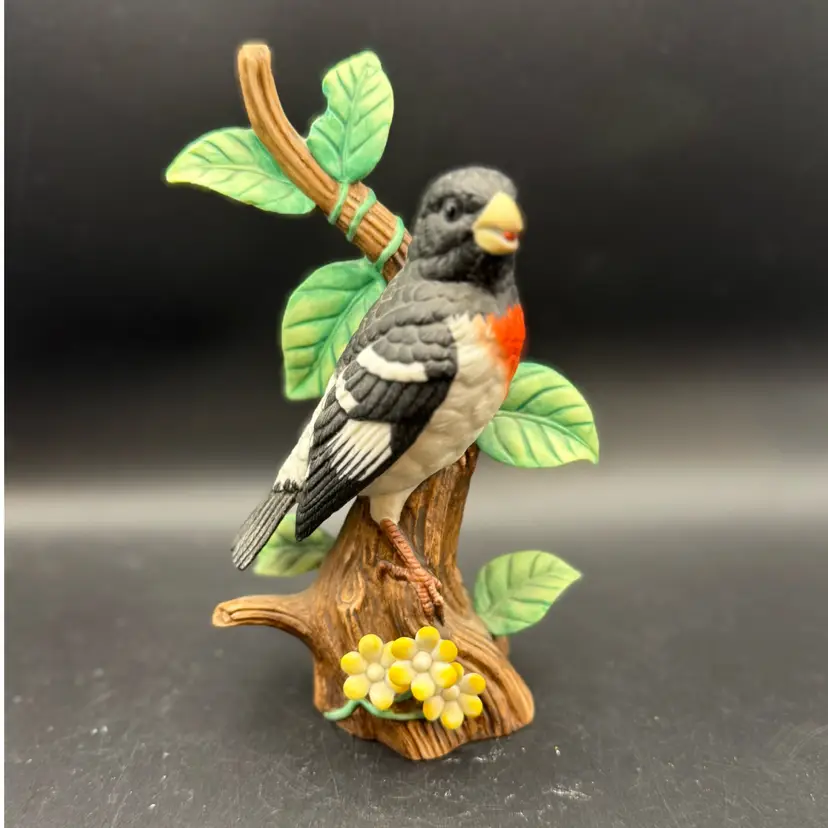 Rose-breasted Grosbeak From The 12 Songbird Figurines Collection By The Danbury Mint.