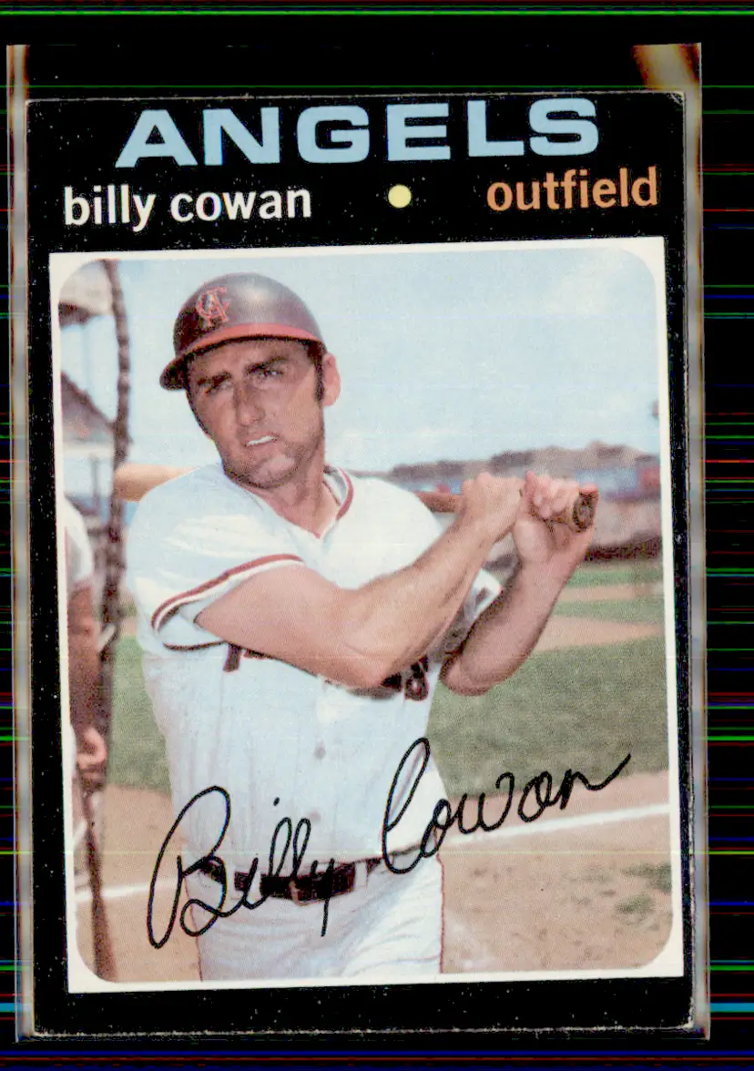 Billy Cowan 1971 Topps #614 - California Angels - (pk8-516)
