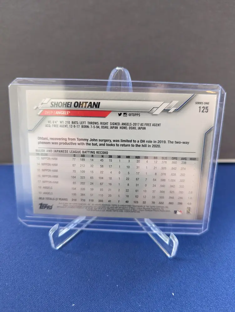 2020 Shohei Ohtani Angels 2020 Topps Series One 125
