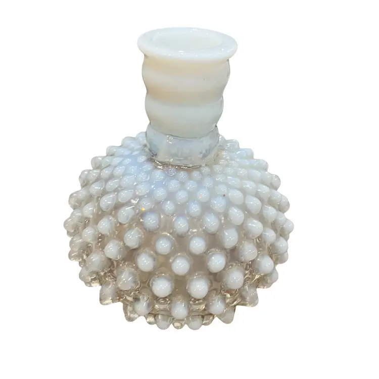 Vintage Opalescent Hobnail Fenton Vase French Country Romantic Cottagecore