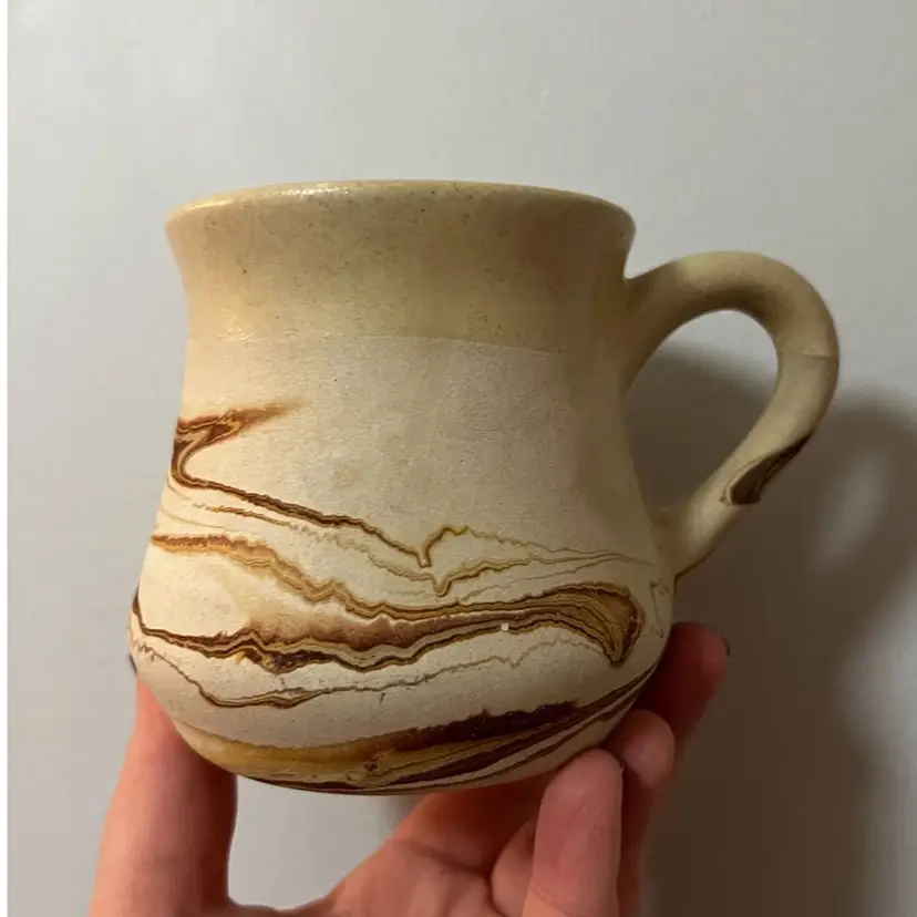 Nemadji Pottery Mug Earth Tones