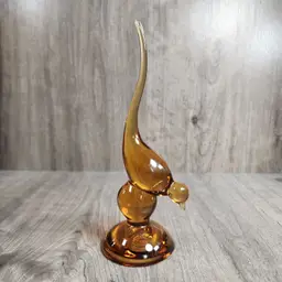 "Short" Long Tail Viking Bird - Amber