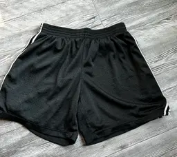 Champion Extra Small Black With White Stripes Gym Shorts