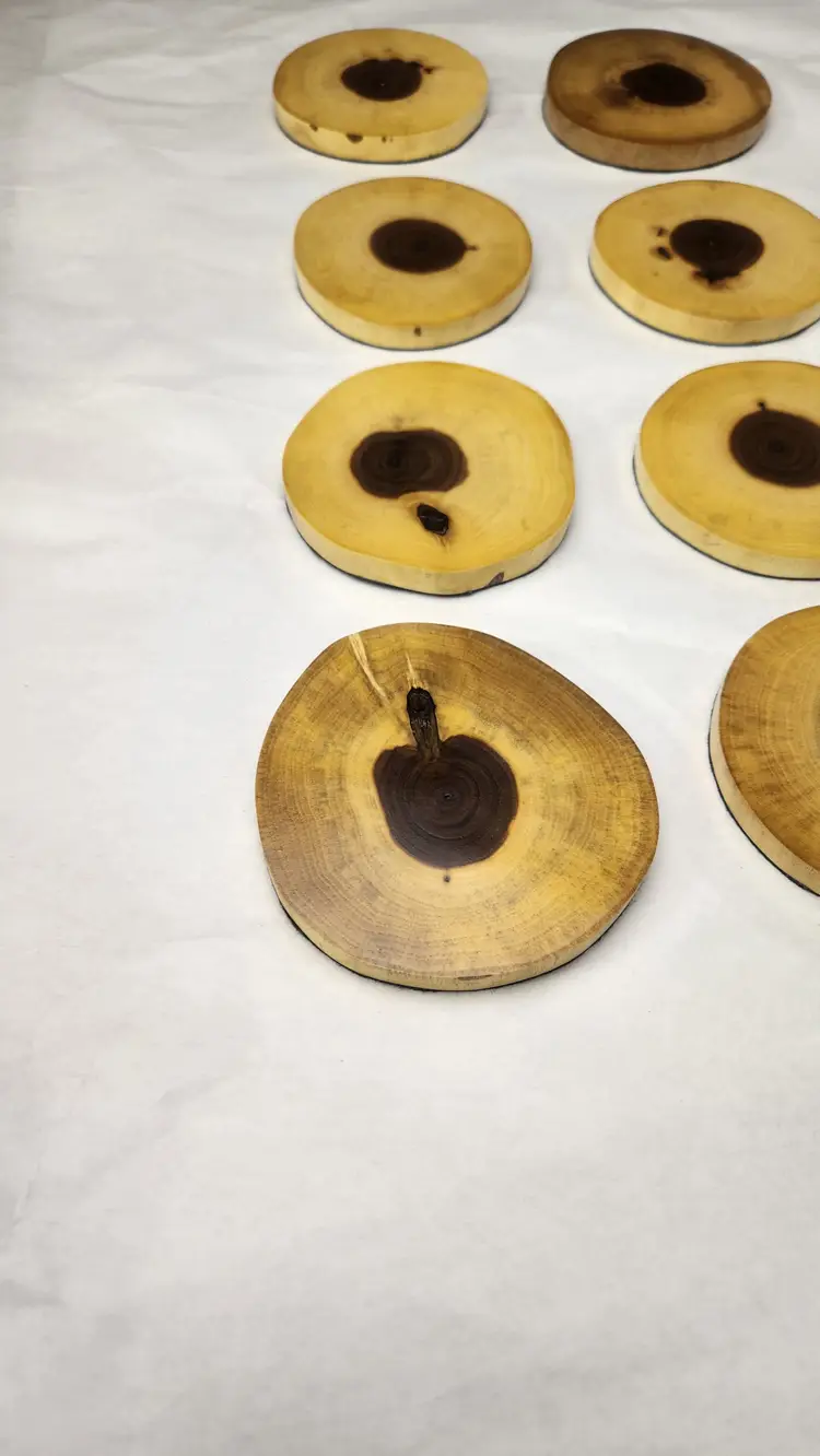 Black Walnut Cookie Coasters Set Of 4
