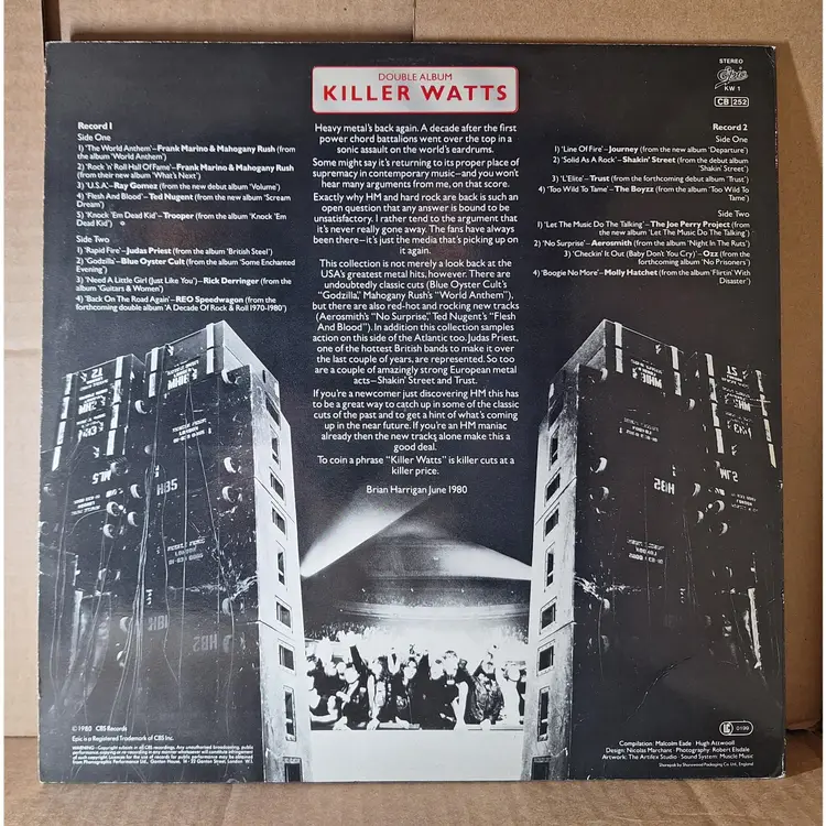 NWOBHM double album Killer Watts various artists