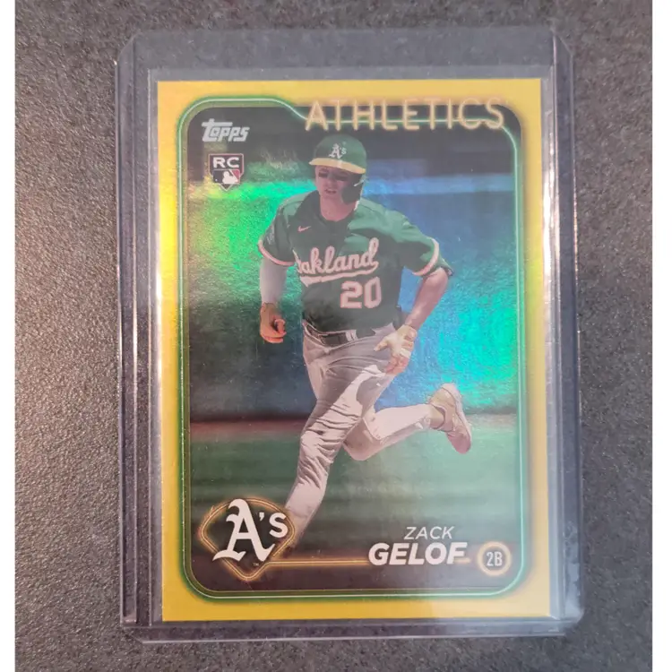 Zack Gelof 2024 Topps Series 1 Yellow Foil (Hanger Exclusive) #166 Oakland Athletics