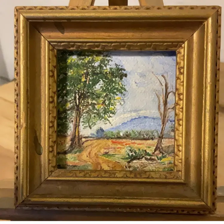 Mini Oil Painting W Stand