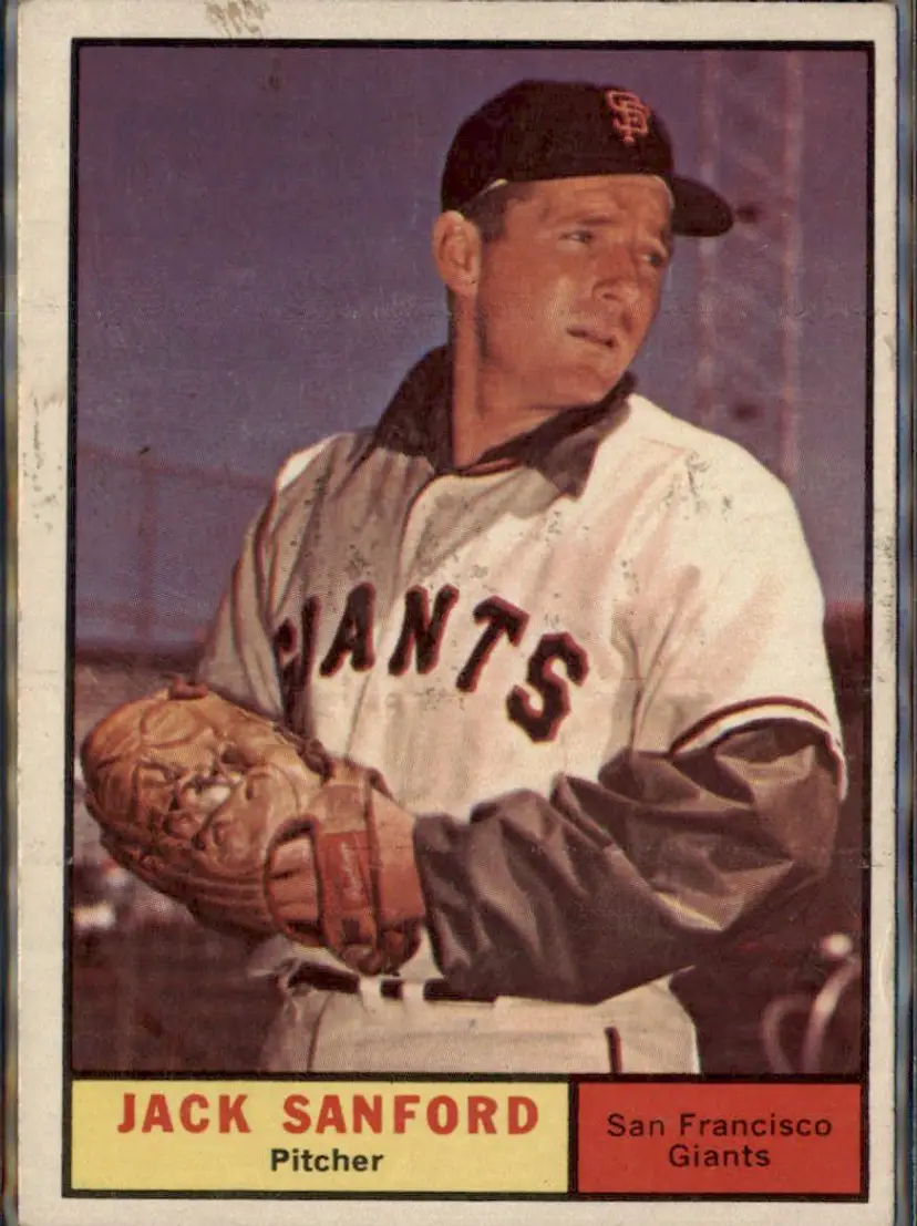 1961 Topps #258 Jack Sanford - ( ) - San Francisco Giants