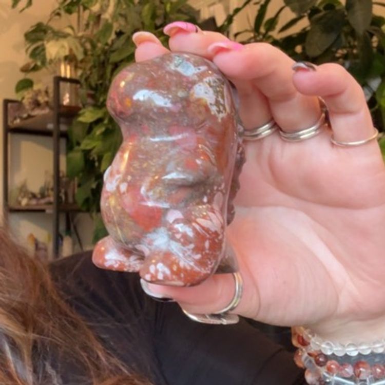 Ocean Jasper Dino With Druzy 30B
