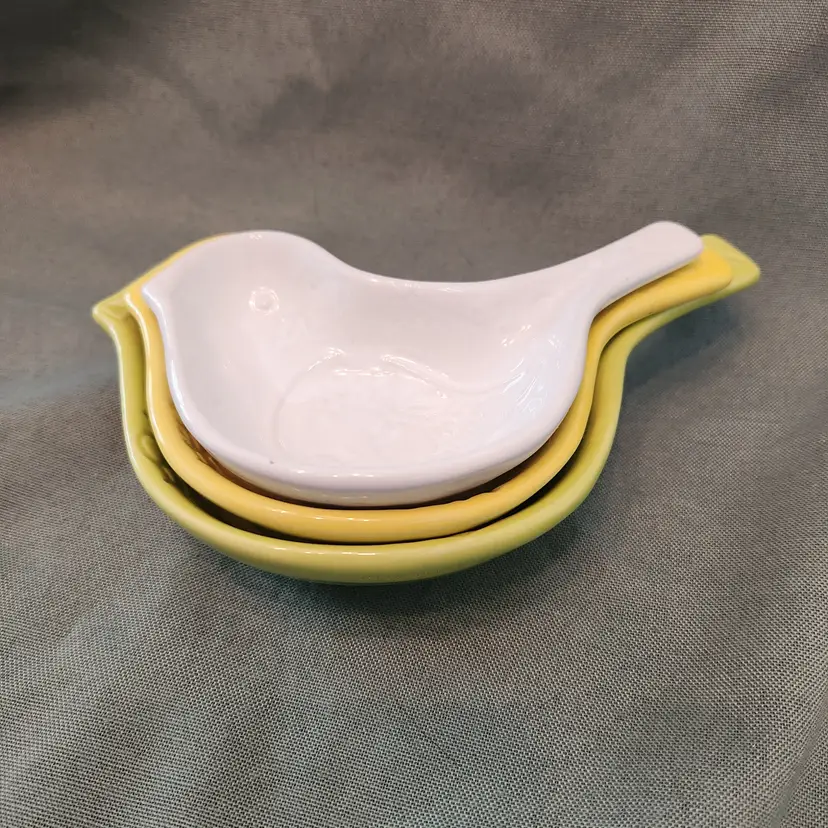 Ceramic Bird Measuring Cups